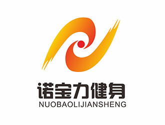 AR科技核心～雪狐設(shè)計的新疆喀什諾寶力健身logo設(shè)計