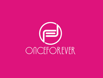 郭慶忠的英文:onceforever +中文:萬姿艾唯logo設(shè)計