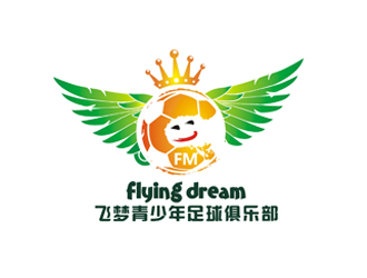 飛夢(mèng)青少年足球俱樂(lè)部(flying dream)logo設(shè)計(jì)