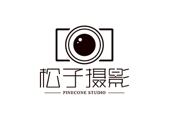 邱樹潮的松子攝影PINECONE STUDIOlogo設計