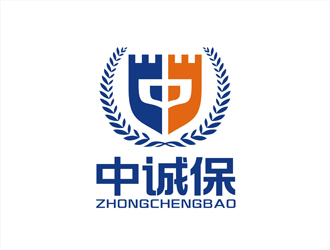 中誠保，圖形對稱logo設計