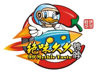 楊福的99 Mythic Taste（一只開飛機/火箭的鴨子）logo設(shè)計