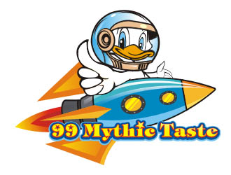 楊福的99 Mythic Taste（一只開飛機/火箭的鴨子）logo設(shè)計