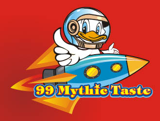 楊福的99 Mythic Taste（一只開飛機/火箭的鴨子）logo設(shè)計