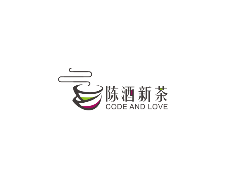 陳酒新茶logo設(shè)計