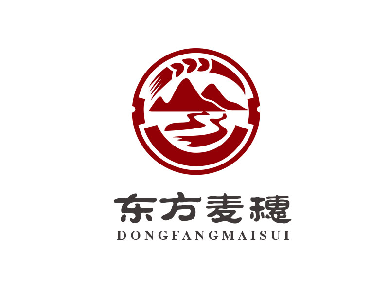 朱紅娟的白酒品牌，東方麥穗logo設(shè)計