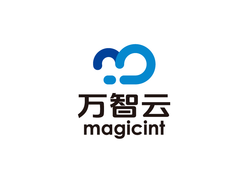 張俊的中文：萬智云 英文：magicintlogo設(shè)計