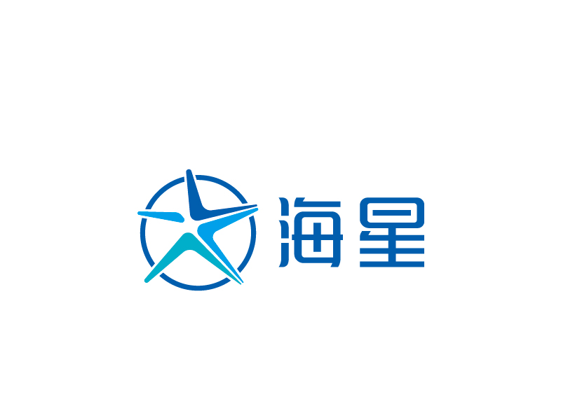 張俊的泳池清潔機器人公司旗下的海星品牌logo設(shè)計