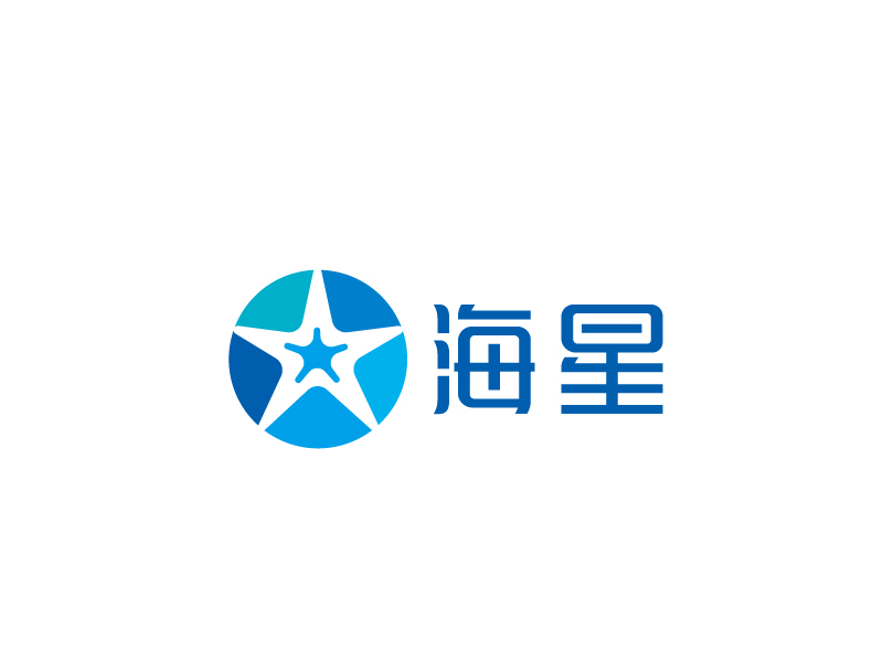 張俊的泳池清潔機器人公司旗下的海星品牌logo設(shè)計