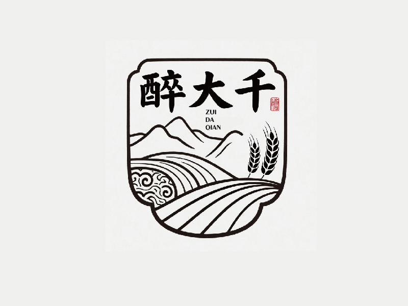 秦光華的醉大千logo設(shè)計(jì)