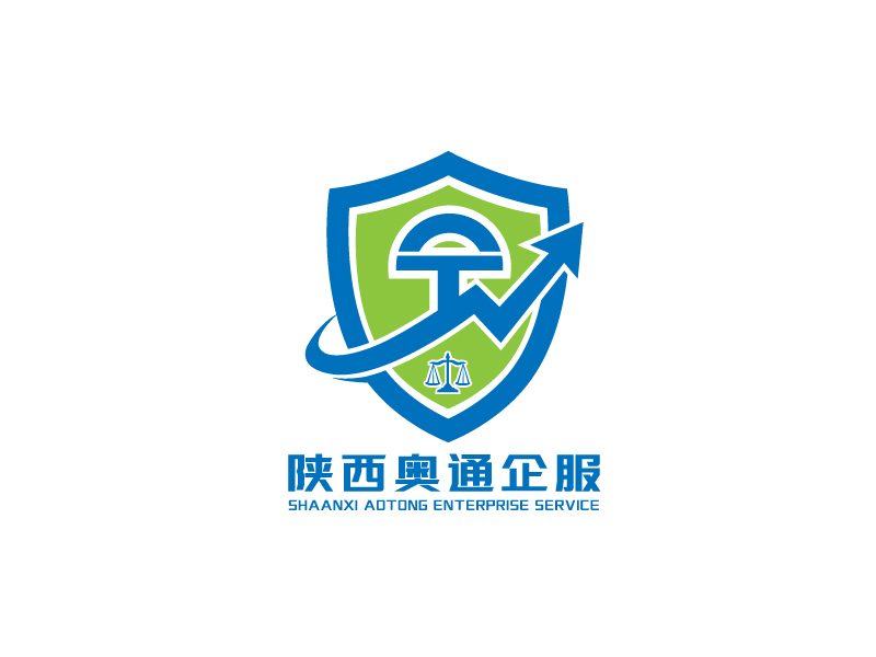 李寧的陜西奧通企業(yè)服務(wù)有限公司logo設(shè)計